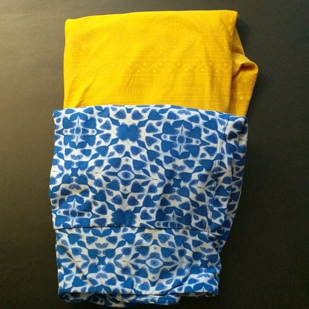 2 pair Lularoe Tall and Curvy Leggings
